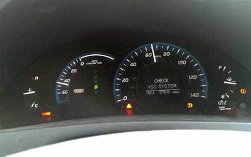 2007 Toyota Camry Vsc Light