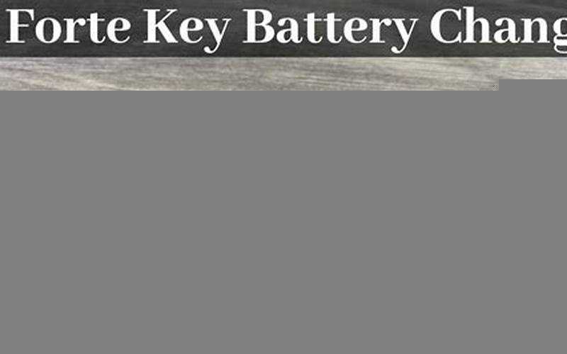 2019 Kia Optima Key Fob Battery Change: A Complete Guide